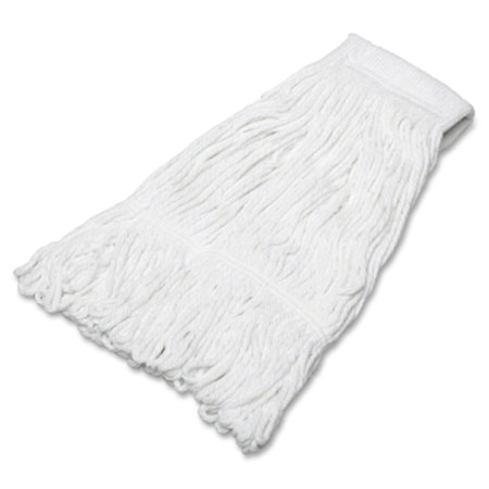 Clean All 792001 Looped End Finishing Mop Head - Natural  Medium CL3204906